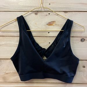 Nike, black sports bra
